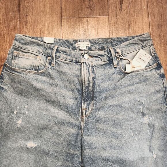 Good American Classic Bootcut Denim Blue Wash Jeans Size 14/32 - Picture 7 of 9